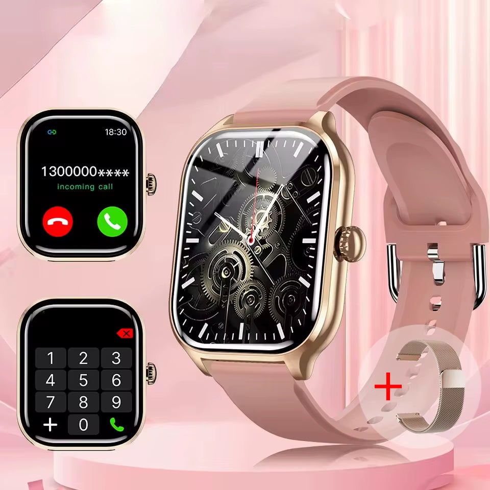 🌟🔊 Smartwatch: Voice Calls, 24Hr Health Monitor & 100+ Sports Modes | 2.01" Display 2025 📱💪