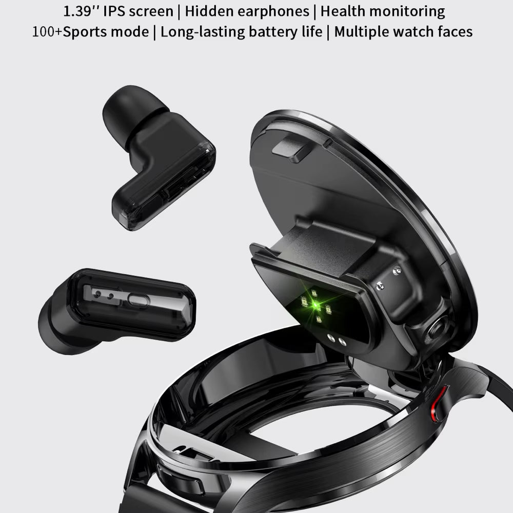 "LIGE 2-in-1 TWS Smartwatch ⌚ Bluetooth Earbuds 🎧 | Fitness Tracker, Heart Rate Monitor & Noise Reduction – Perfect for Men & Women!"