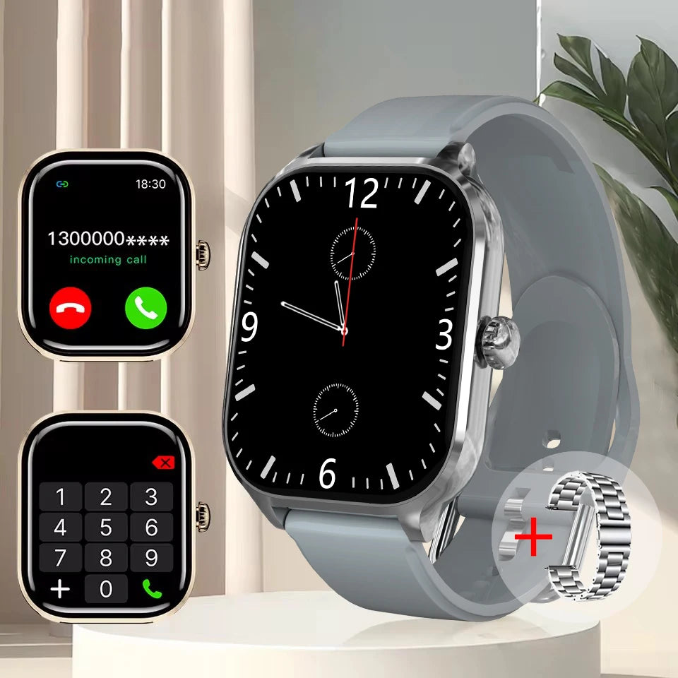 🌟🔊 Smartwatch: Voice Calls, 24Hr Health Monitor & 100+ Sports Modes | 2.01" Display 2025 📱💪