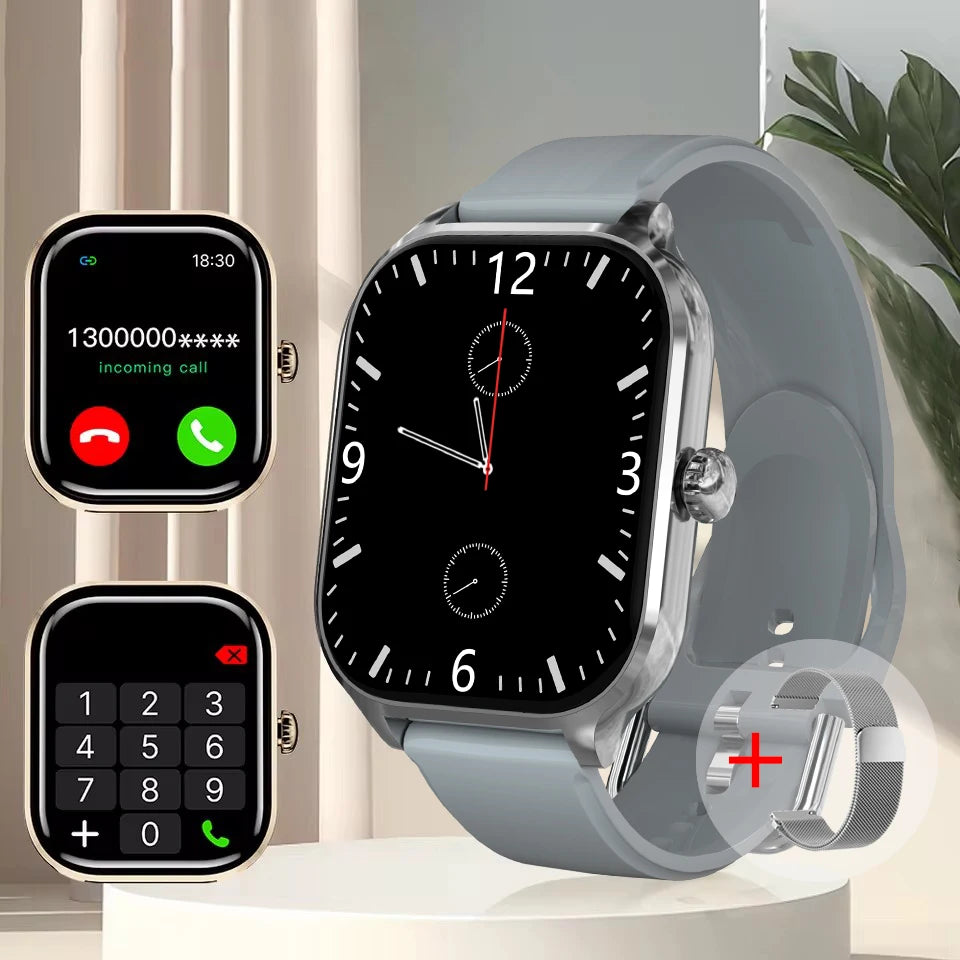 🌟🔊 Smartwatch: Voice Calls, 24Hr Health Monitor & 100+ Sports Modes | 2.01" Display 2025 📱💪